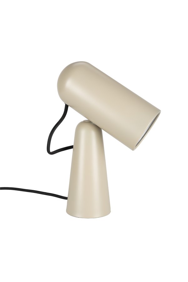 WHITE LABEL LIVING Vesper skrivebordslampe - beige jern