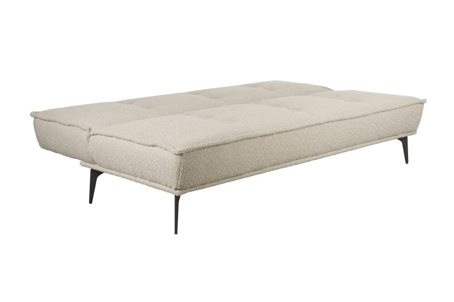 WHITE LABEL LIVING Cielke sovesofa - beige polyester og furu