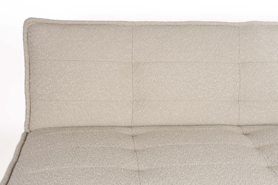 WHITE LABEL LIVING Cielke sovesofa - beige polyester og furu