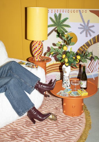 BOLD MONKEY Var inte r&auml;dd f&ouml;r f&auml;rg Bordslampa Gul