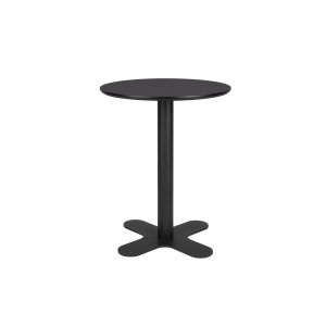 WHITE LABEL LIVING Sanjay bistrobord, runt - svart MDF och järn (80)