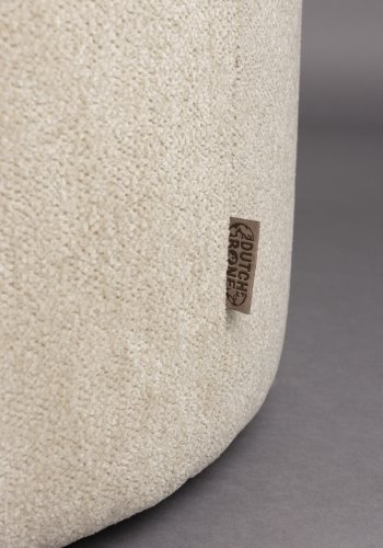 Dutchbone puff Rocca Latte