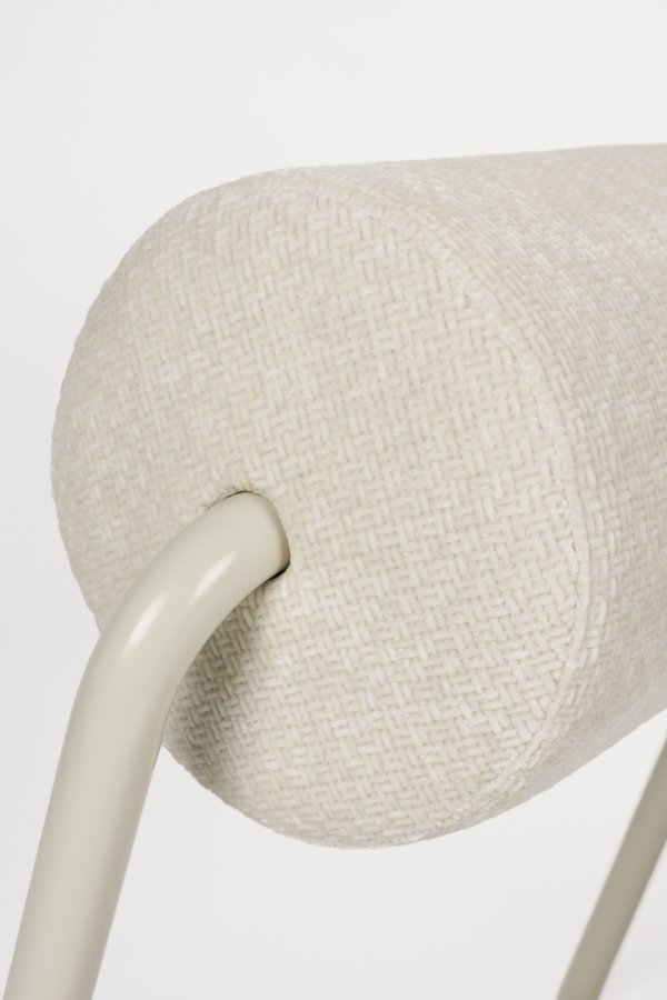 ZUIVER lenestol Lekima off-white