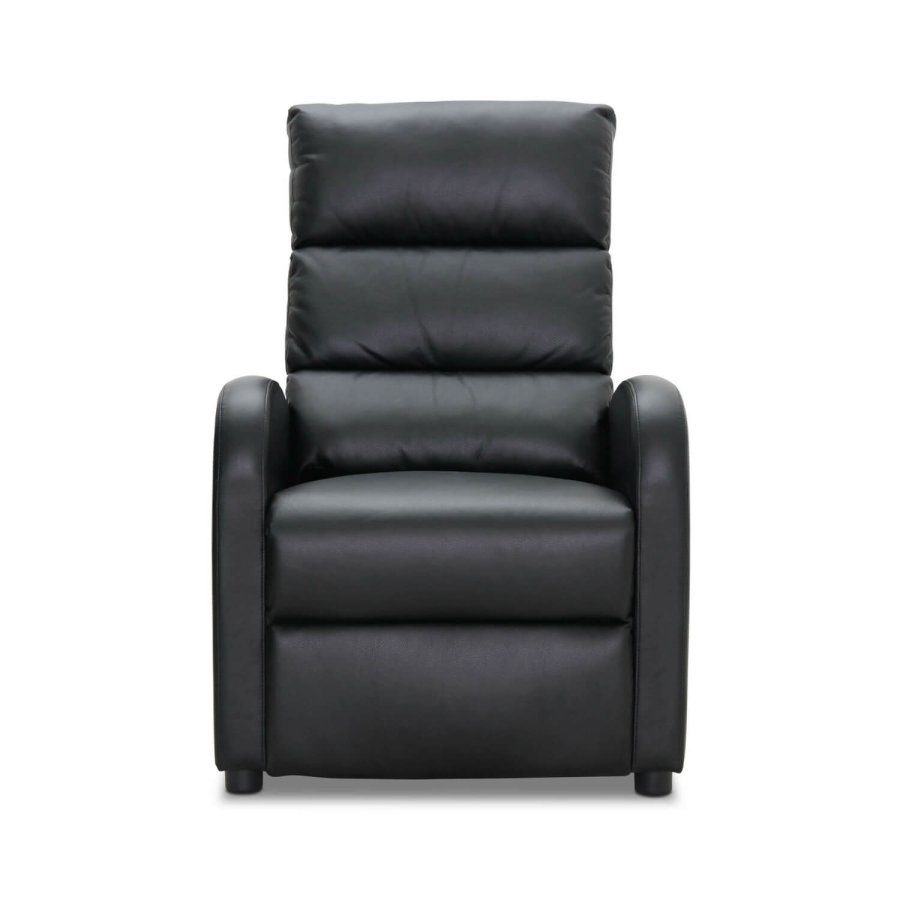 HAGA Berlin hvilestol - svart skinn PU