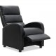 HAGA Berlin hvilestol - svart skinn PU