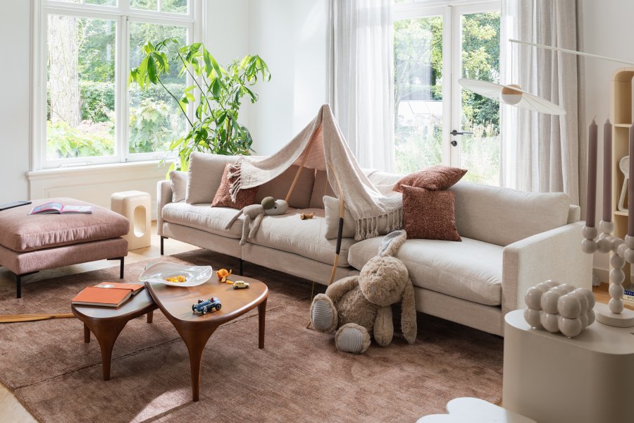 ZUIVER Soffa Summer 4,5-sits kr&auml;m