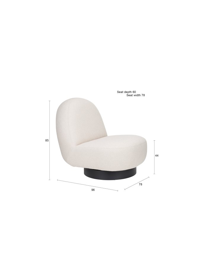ZUIVER Lounge Chair Eden Latte
