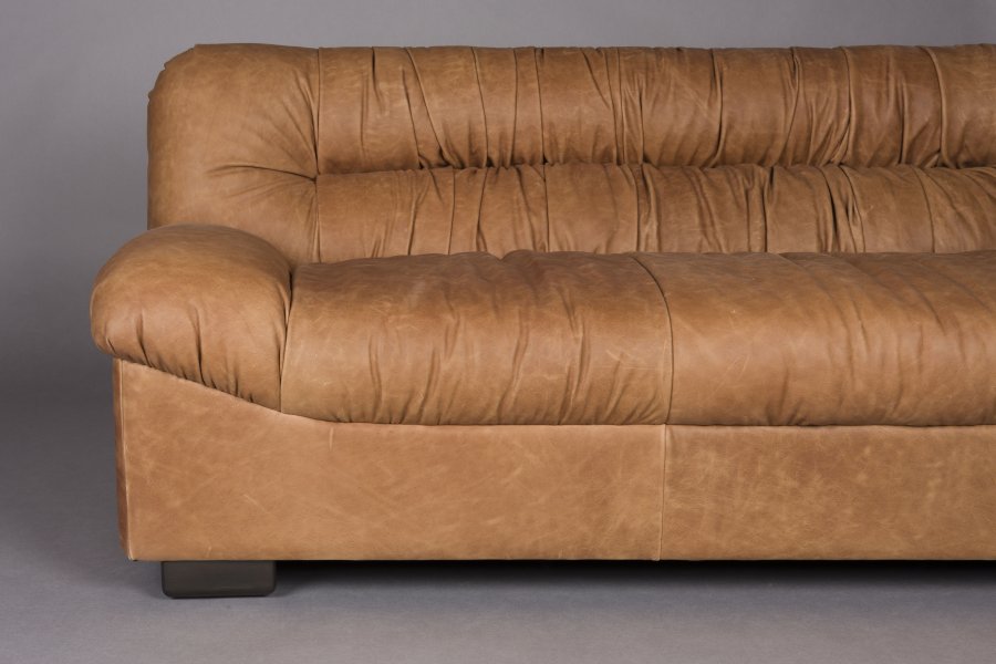 DUTCHBONE Sofa Douglas Wax Leather Cognac