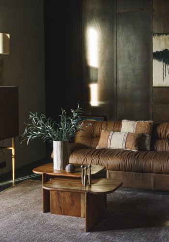 DUTCHBONE Sofa Douglas Wax Leather Cognac