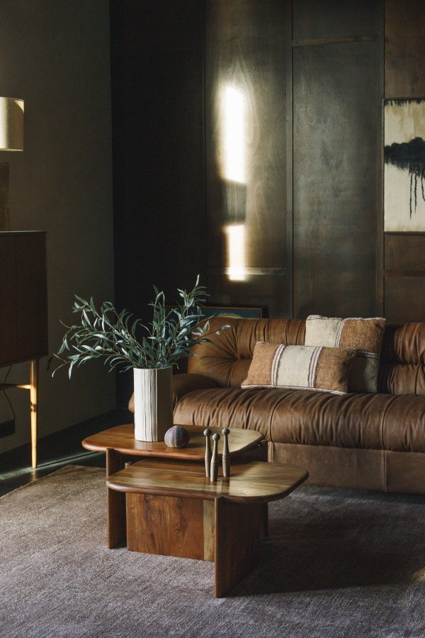 DUTCHBONE Sofa Douglas Wax Leather Cognac