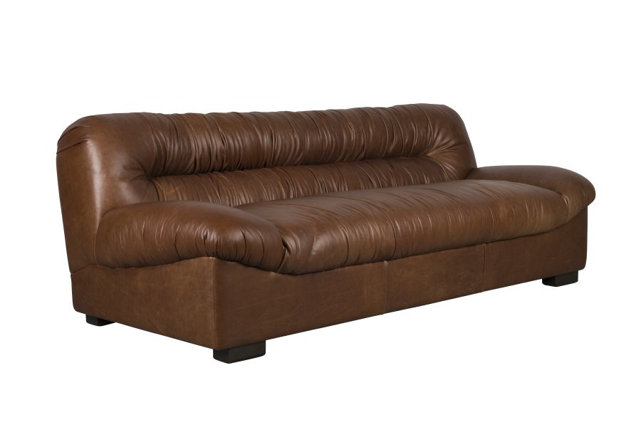 DUTCHBONE Sofa Douglas voks skinnsjokolade