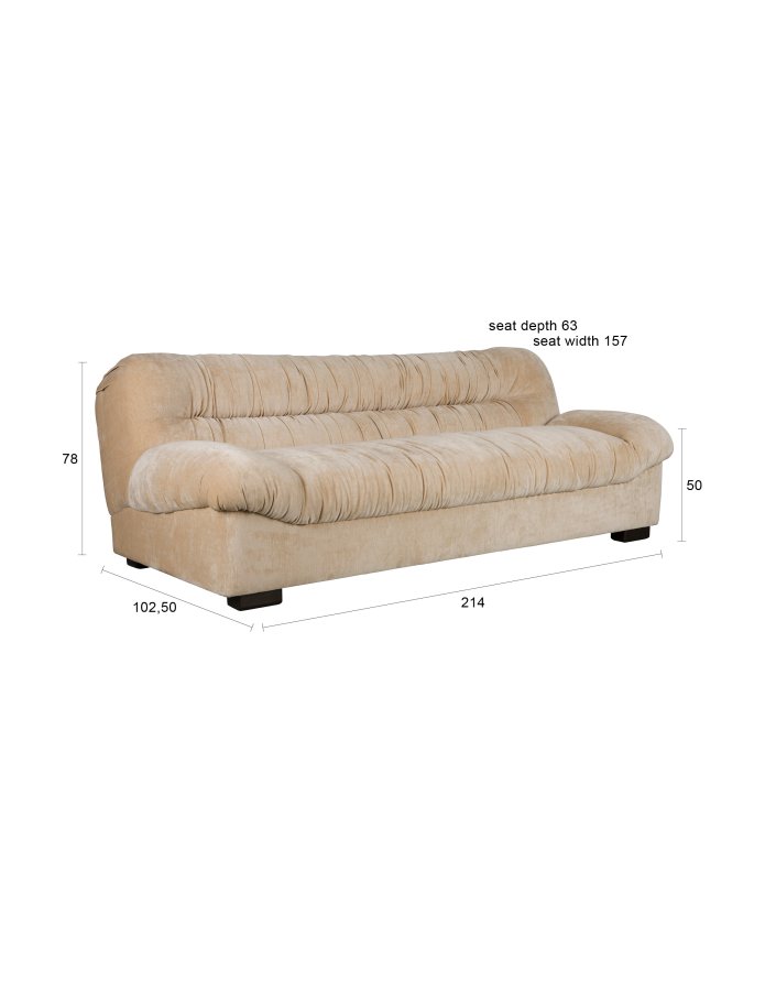 DUTCHBONE Sofa Douglas Beige