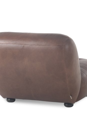 DUTCHBONE Loungestol Wyatt voksskinn sjokoladefarget
