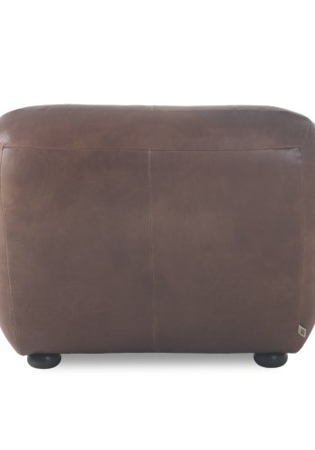 DUTCHBONE Loungestol Wyatt voksskinn sjokoladefarget