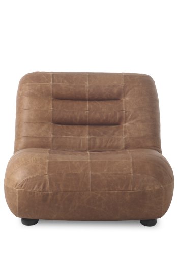 DUTCHBONE Loungestol Wyatt voksskinn Cognac