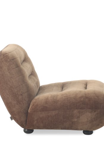 DUTCHBONE lenestol Wyatt velours konjakk