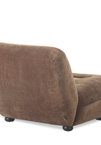 DUTCHBONE lenestol Wyatt velours konjakk