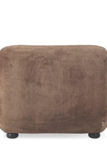 DUTCHBONE lenestol Wyatt velours konjakk