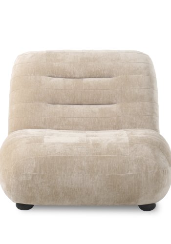 DUTCHBONE Lounge Chair Wyatt Velours Beige