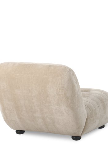 DUTCHBONE Lounge Chair Wyatt Velours Beige