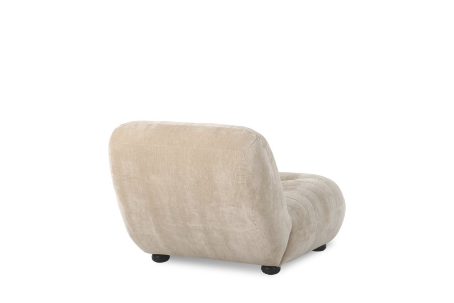 DUTCHBONE Lounge Chair Wyatt Velours Beige