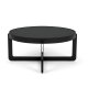 ZUIVER soffbord i mitten, runt, svart