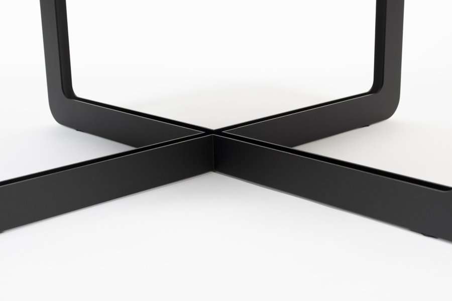 ZUIVER soffbord i mitten, runt, svart