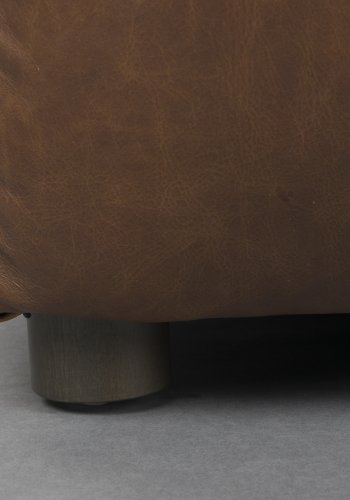 DUTCHBONE Hocker Hackman L&auml;derchoklad