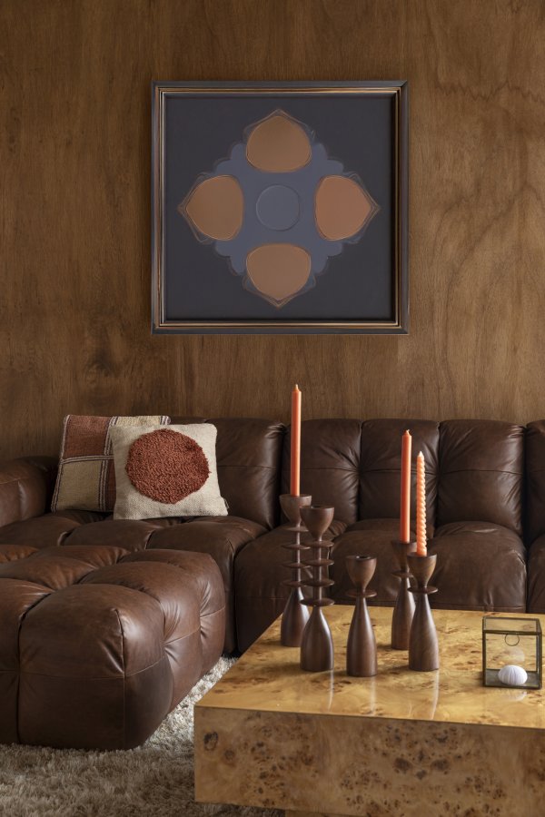 DUTCHBONE Hocker Hackman L&auml;derchoklad