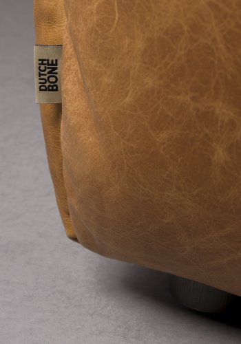 DUTCHBONE Soffa Hackman 4,5-sits L&auml;der Cognac