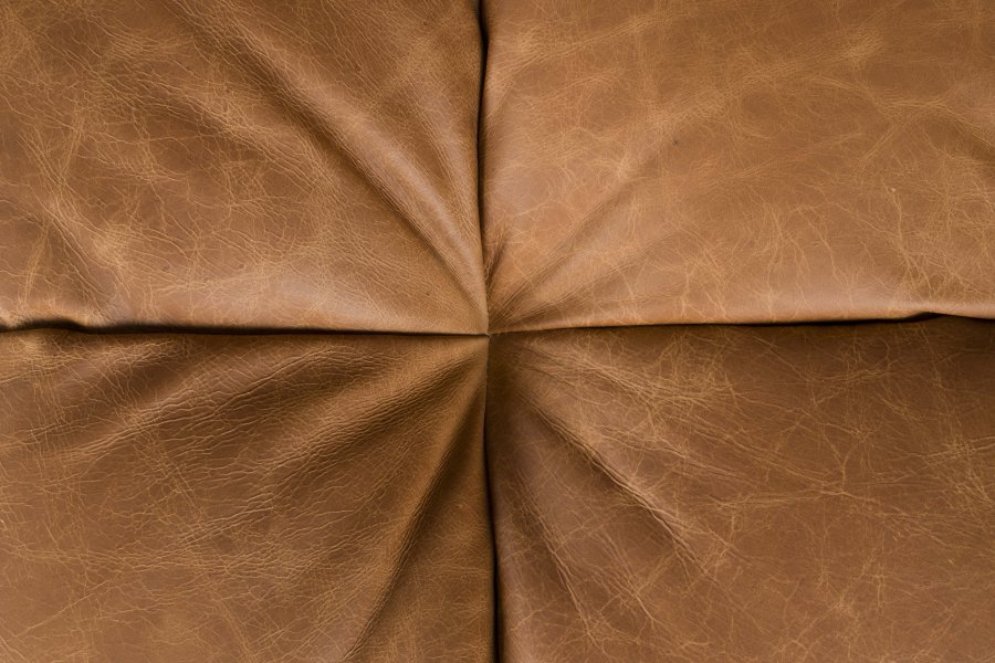 DUTCHBONE Soffa Hackman 4,5-sits L&auml;der Cognac