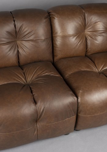 DUTCHBONE Soffa Hackman 4,5-sits l&auml;der choklad