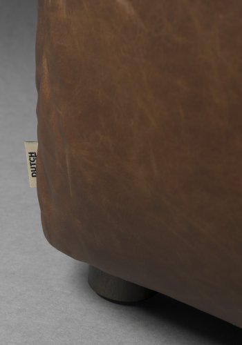 DUTCHBONE Soffa Hackman 4,5-sits l&auml;der choklad