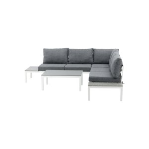 VENTURE DESIGN Odense sofast - gr hynder, gr aintwood og hvid aluminium