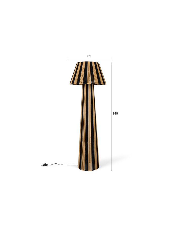 BOLD MONKEY gulvlampe gir den et streifm�nster