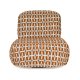 BOLD MONKEY Loungef�t�lj Ritz Beige Br�nd Orange