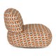 BOLD MONKEY Loungef�t�lj Ritz Beige Br�nd Orange