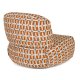 BOLD MONKEY Loungef�t�lj Ritz Beige Br�nd Orange