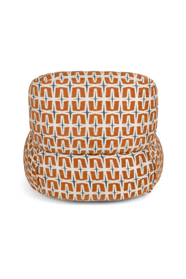 BOLD MONKEY Loungef�t�lj Ritz Beige Br�nd Orange