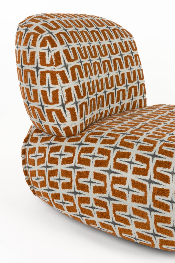 BOLD MONKEY Loungef�t�lj Ritz Beige Br�nd Orange