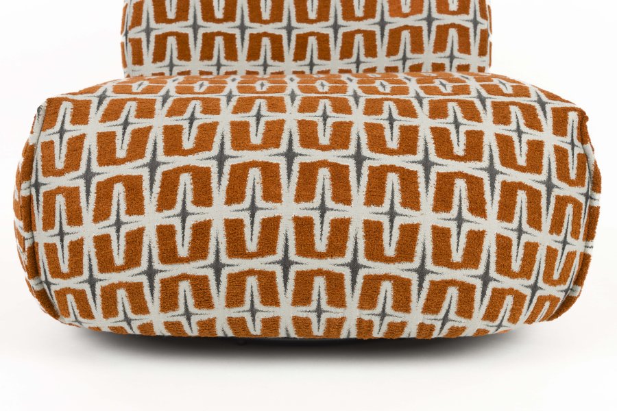 BOLD MONKEY Loungef�t�lj Ritz Beige Br�nd Orange