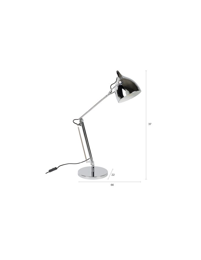 ZUIVER bordlampe leser krom