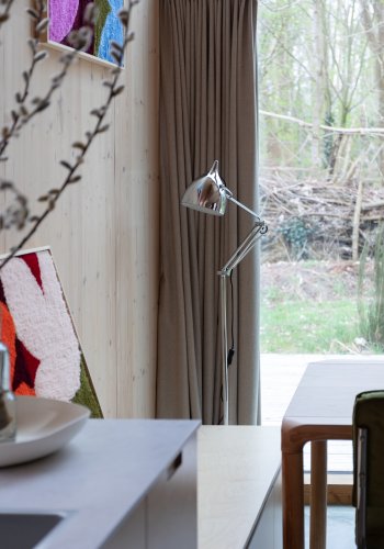 ZUIVER Golvlampsl�sare krom