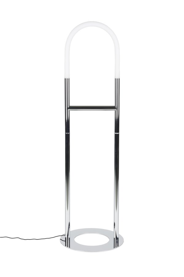 ZUIVER Golvlampa B�g Krom