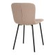 HOUSE NORDIC Halden spisestuestol - beige boucléstoff og sort metall