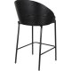 DUTCHBONE barstol Rodin Boucl&eacute; svart