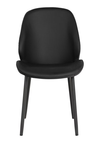 HOUSE NORDIC Monte Carlo spisestuestol - sort PU og sort metall