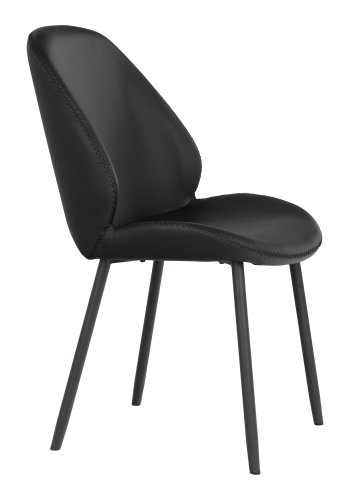 HOUSE NORDIC Monte Carlo spisestuestol - sort PU og sort metall