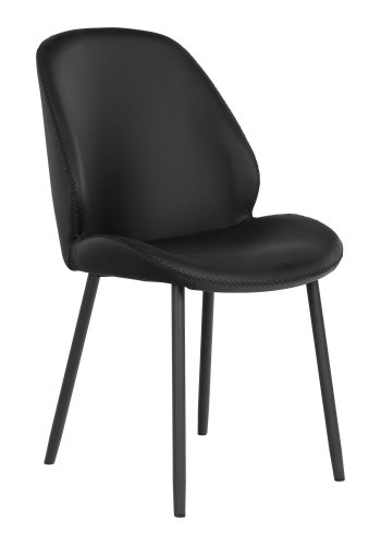 HOUSE NORDIC Monte Carlo spisestuestol - sort PU og sort metall