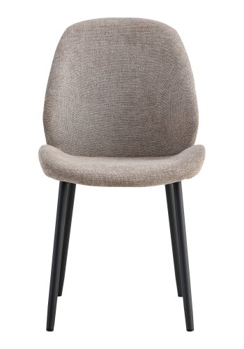HOUSE NORDIC Monte Carlo spisestuestol - steingr polyesterstoff og sort metall
